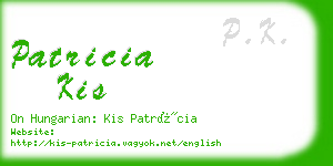 patricia kis business card